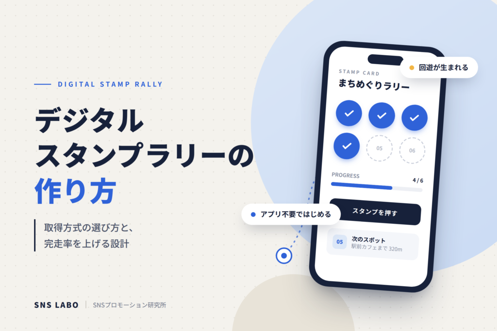 デジタルスタンプラリーの作り方 企画から運用までの手順