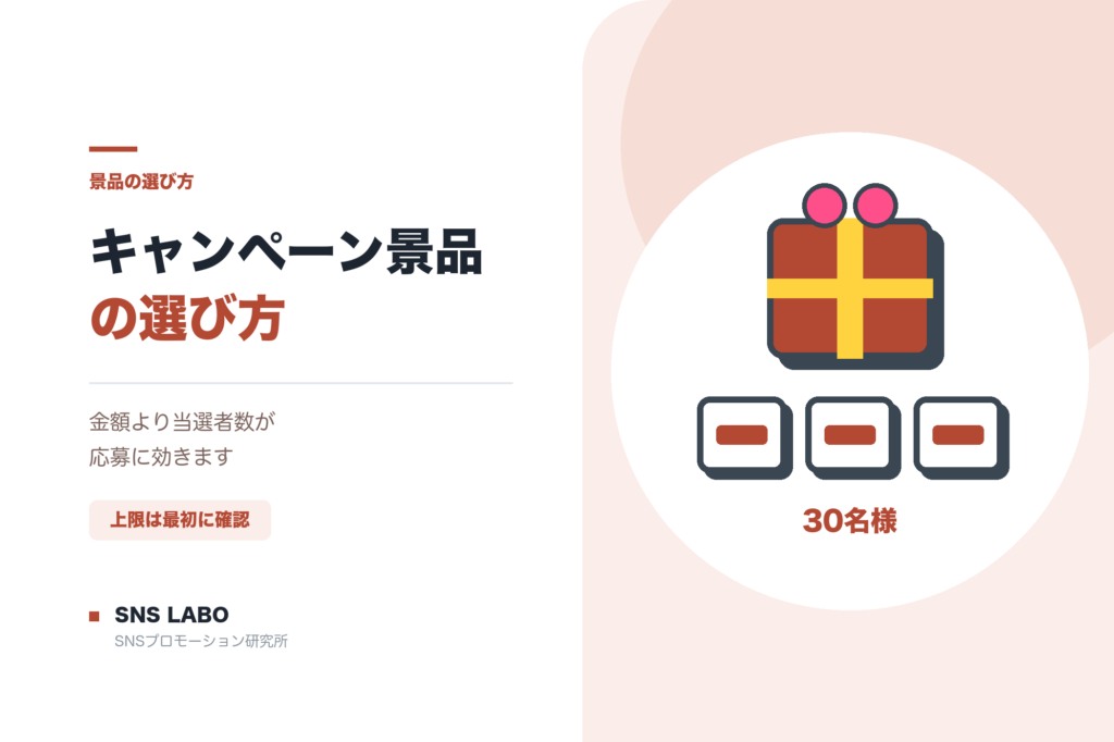 キャンペーン景品の選び方 応募が集まる決め方