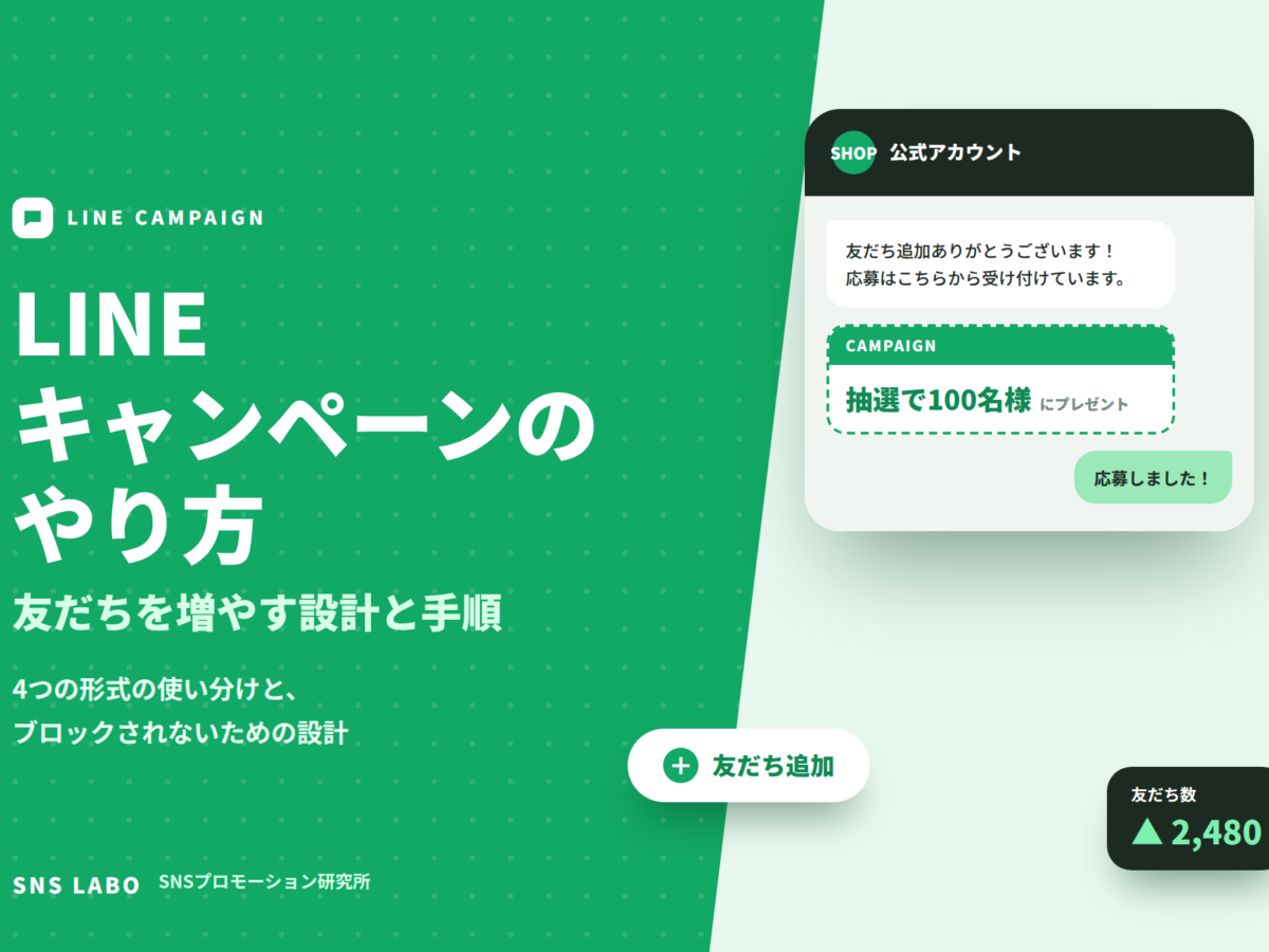 LINEキャンペーンのやり方 友だちを増やす設計と手順