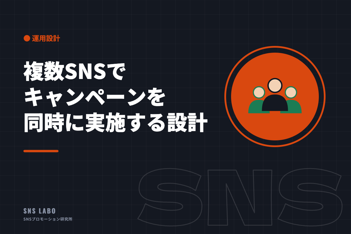 複数SNSでキャンペーンを同時に実施する設計
